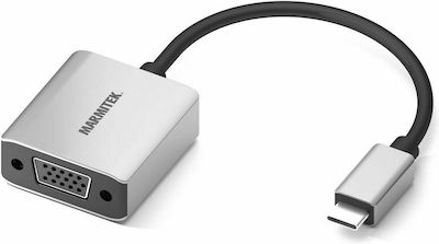 Marmitek Convertor USB-C masculin în VGA feminin Argint (8370)
