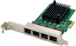 Powertech Carte de rețea cablată Gigabit (1Gbps) Ethernet PCI-e