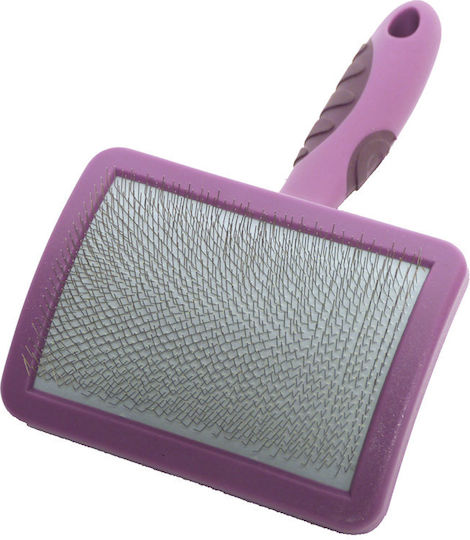 Rosewood Slicker Brush Large for Misc Hair Lengths for Hair Removal Purple