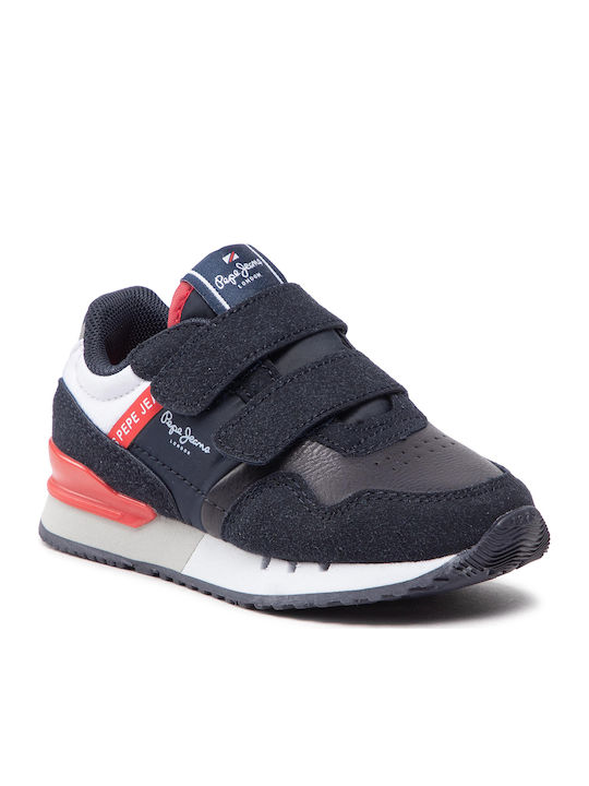 London One Παιδικά Sneakers με Σκρατς Μπλε