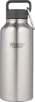 Healthy Human Stein Bottle Flasche Thermosflasche Rostfreier Stahl BPA-frei Brushed Steel 946ml mit Schleife