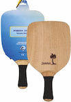 Strandracket Beige mit Geradem Griff Schwarze