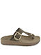 Fantasy Sandals Brooke Leather Women's Flat Sandals Anatomic Taupe