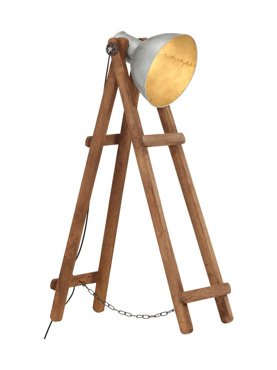 vidaXL Vintage Floor Lamp H110xW28cm. with Socket for Bulb E27 Brown