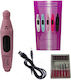1173-09 Nagelfräser Strom 10W Rosa mit 3000 Umd...