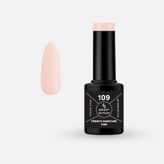 Drop Cosmetics Halb-permanenter Nagellack 109 French Manicure Pink 5ml 1Stück