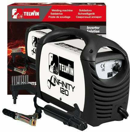 Telwin Infinity 120 Sudură Inverter MMA cu Curent Maxim de Sudare 80A și Ciclu de Lucru 82%