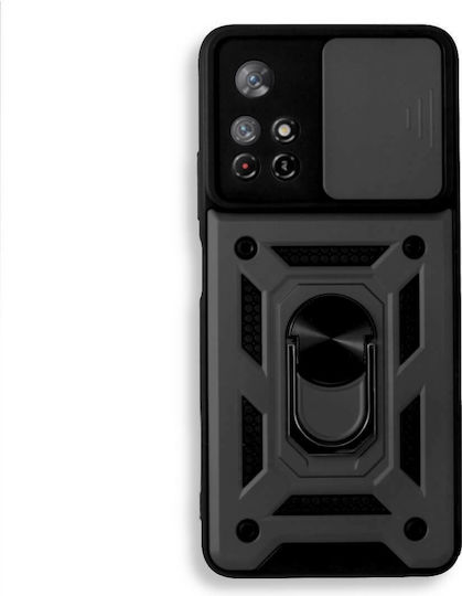 Bodycell Armor Slide Back Cover Πλαστικό Μαύρο (Poco M4 Pro 5G / Redmi Note 11s 5G)