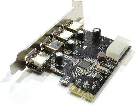 Κάρτα PCIe σε 4 θύρες USB 3.0