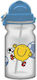 CHartini Poli Mr Happy Kids Water Bottle Little Miss and Little Mr Plastic with Straw Light Blue 350ml