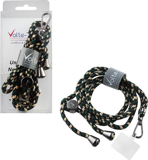 Volte-Tel Neck Strap Nackenriemen Πράσινο με Ρίγες