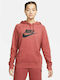 Nike Essential Women's Hooded Fleece Sweatshirt Maroon