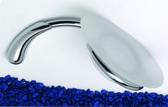 Gloria Slim Metallic Soap Dish Wall Mounted Silver