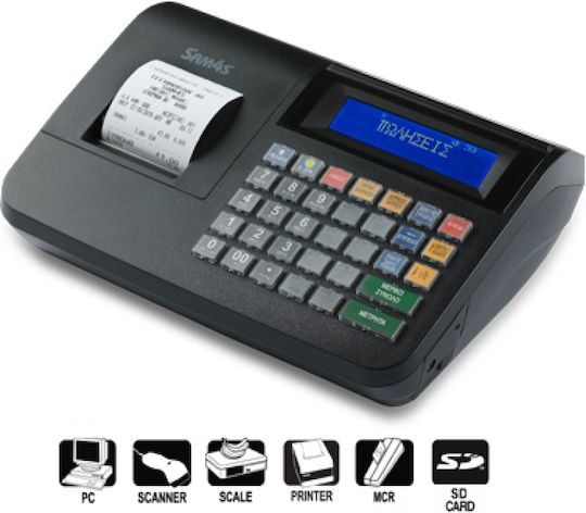 SAM4S NR-320 Tragbare Registrierkasse mit Batterie in Schwarz Farbe