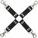 Taboom Hogtie BDSM Zubehör Black