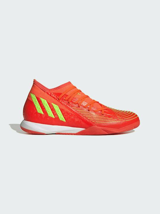 Adidas Predator Edge.3 IN Ψηλά Ποδοσφαιρικά Παπούτσια Σάλας Solar Red / Solar Green / Core Black