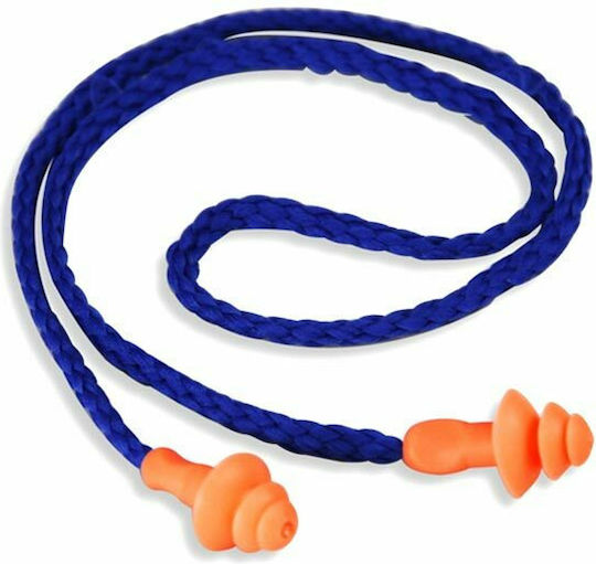 Earplugs With Safety Cord In Orange Color AT000100205