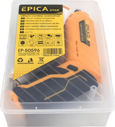 Epica Star EP-50596 Отвертка На Батерия 3.6V 1x1.5Ah