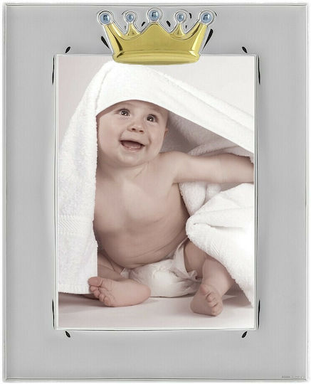 Prince Silvero Silver Photo Frame Crown 9x13cm
