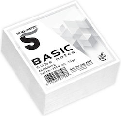 Skag Basic Plus Notes Pad Cube 350 Sheets White 9x9cm