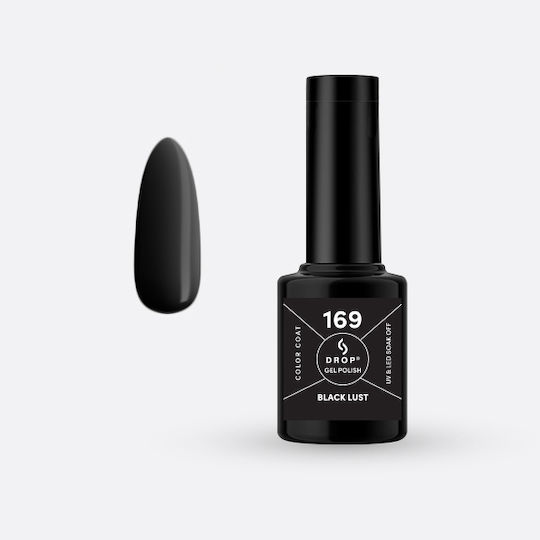 Drop Cosmetics Halb-permanenter Nagellack 169 Black Lust 5ml 1Stück