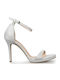 Leder Sandalen Silber