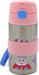 Oops Kids Water Bottle Stainless Steel with Str...