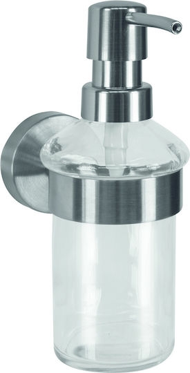 Kleine Wolke Allegra Wall Mounted Stainless Steel Dispenser Transparent