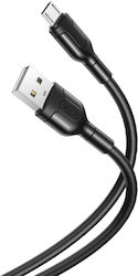 XO NB212 Regulat USB 2.0 spre micro USB Cablu Negru 1m (16.005.0190) 1buc