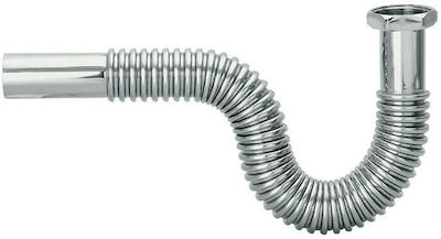 Viospiral Siphon Spülbecken Flexibel mit Ausgang 32mm Silber