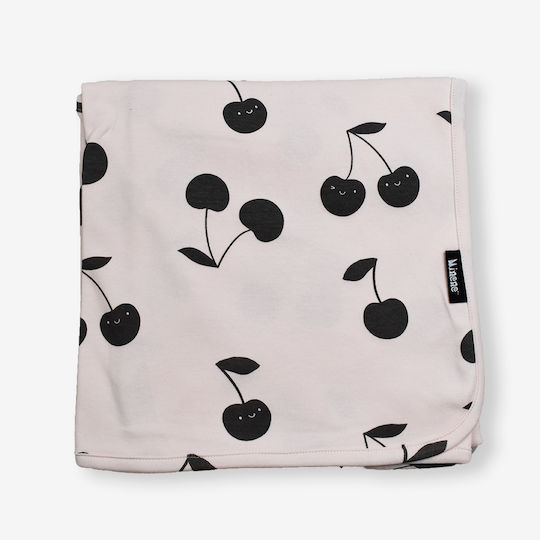 Minene Babydecken Wickeltücher für Kinderzimmer Cherry 80x80cm