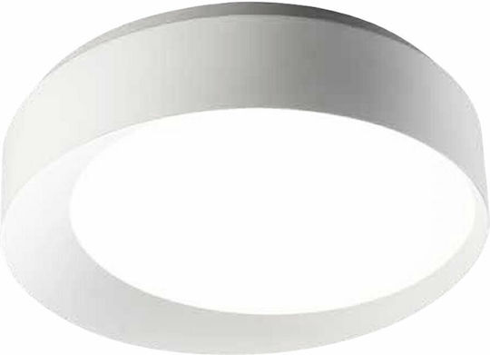 Ondaluce Lira Deckenleuchte 80cm Weiß mit Integrierter LED