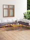 Garten- und Outdoor-Möbelsets 9 Stück Akazie mit Kissen