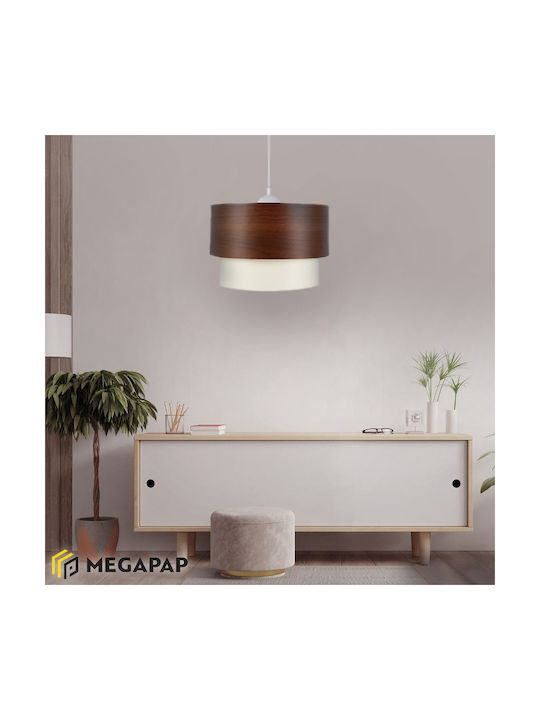 Megapap Whitehouse Pendant Light Brown with Soc...