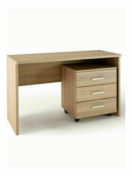 Wooden Professional Office Desk Δρυς L120xW60xH78cm