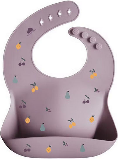 The Cotton Cloud Cloud Waterproof Silicone Baby Bib with Button with Pocket