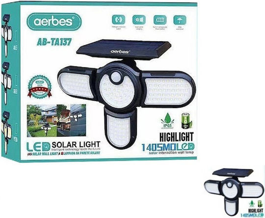Aerbes AB-TA137 Waterproof Solar LED Flood Light with Photocell IP65