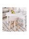 Stool For Kitchen Wooden Suzette Beige 31x31x43cm