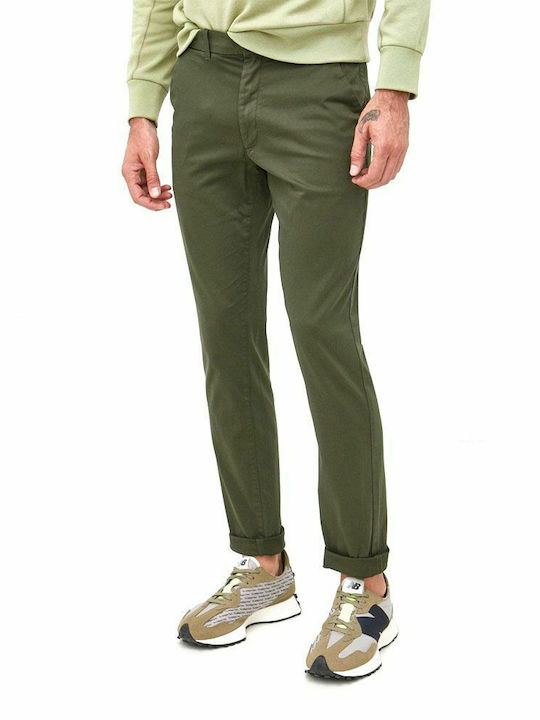 Παντελόνι Chino Ελαστικό σε Slim Εφαρμογή Χακί