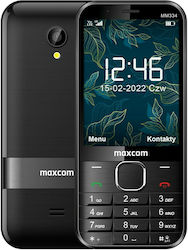 MaxCom MM334 Single SIM Mobile Phone with Buttons Black