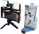 AY-49X Selfie Stick Cell Phone Tripod Bluetooth with Lighting Black