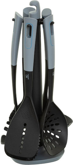 Atmosphera Σετ Kochutensilien mit Ständer 6Stück Gray Neo