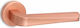 Convex Ръкохватка Предна врата с Розета 2205 с Розетка Cylinder Matt Copper