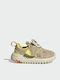 Suru365 Kids Sneakers with Scratch Magic Beige / Impact Yellow / Wonder White