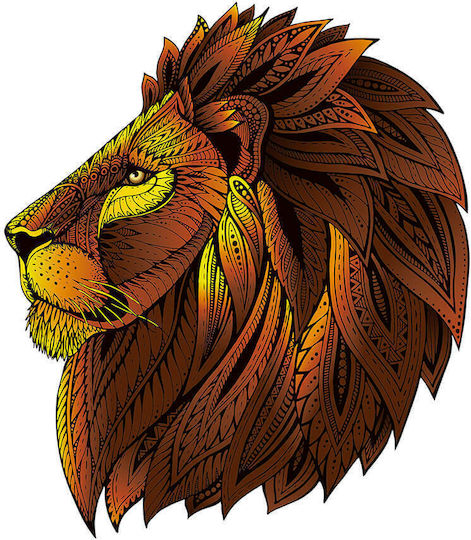 Lemnos Puzzle pentru Copii Lion pentru 7++ Ani 121buc Eureka