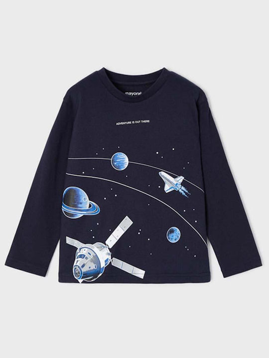 Mayoral Kids Blouse Long Sleeve Blue