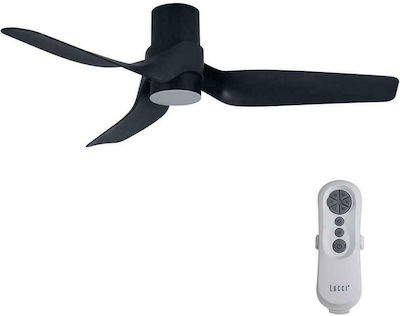 Lucci Air Nautica 213354 Ceiling Fan 132cm with Light and Remote Control Black