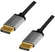 LogiLink Cable DisplayPort male - DisplayPort male 2m Μαύρο (CDA0101)
