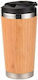 Ola Bamboo Sticlă Termos Oțel inoxidabil 450ml Bej cu Mustiuc
