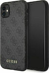 Guess 4G Metal Gold Logo Umschlag Rückseite Kunststoff Gray (iPhone 11) GUHCN61G4GFGR